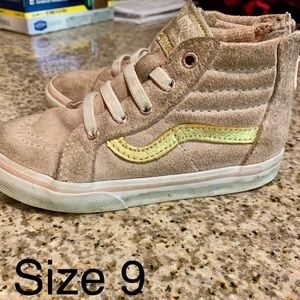 Toddler Vans Hightop Pink